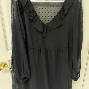 H&M sheer swiss dot dress